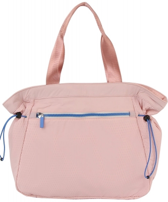 Fashion Nylon Drawstring Tote Shopper Bag CJF140 PINK